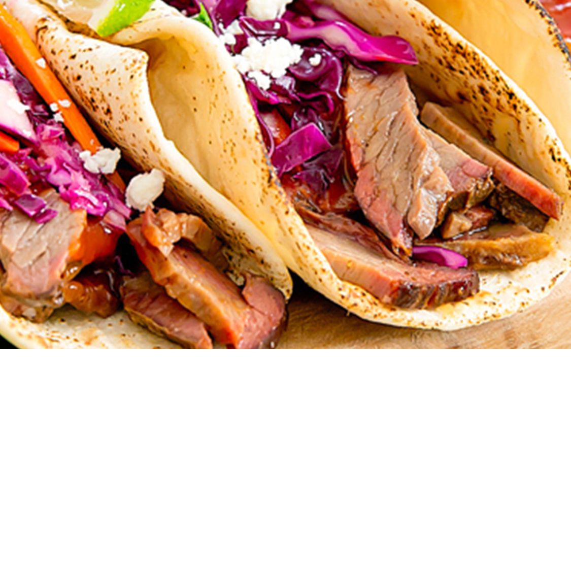 Brisket Tacos with Red Cabbage Slaw Stubb's BBQ
