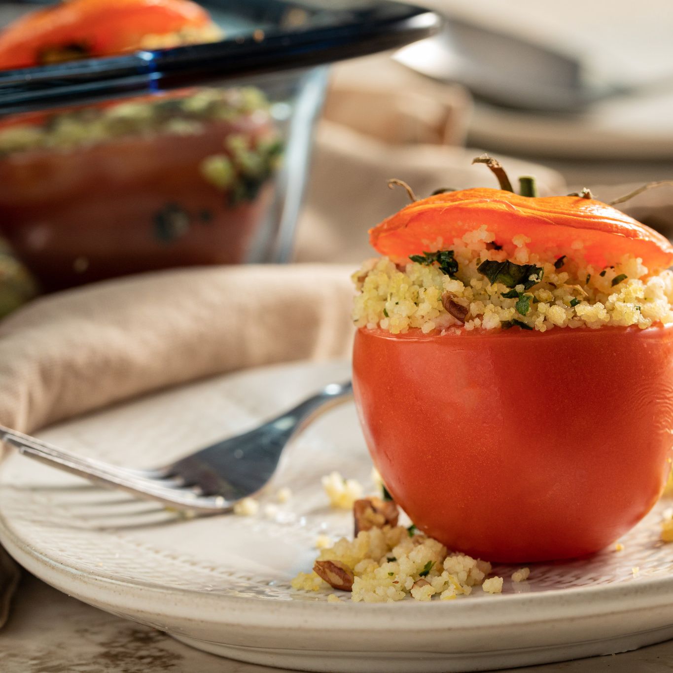 Couscous Stuffed Tomatoes | Gourmet Garden