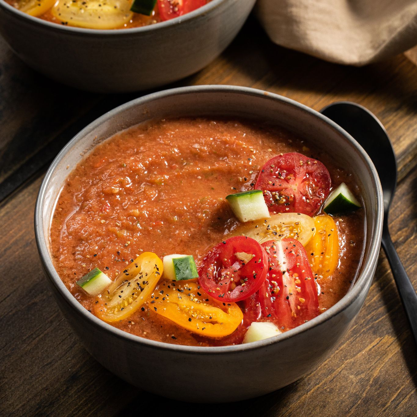 Fresh Tomato & Basil Gazpacho Soup Gourmet Garden