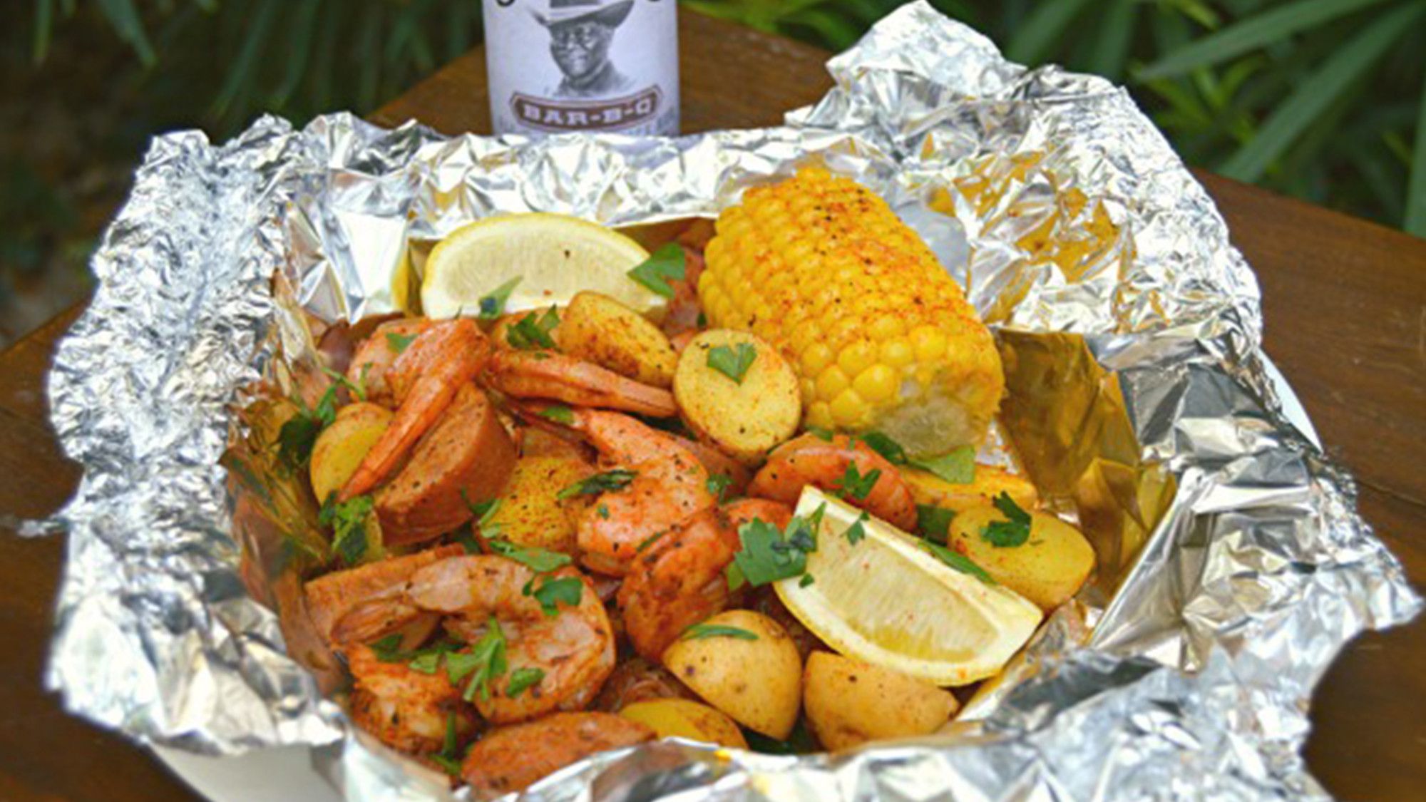 Bar B Q Shrimp Sausage Boil Foil Packs Stubb S Bbq