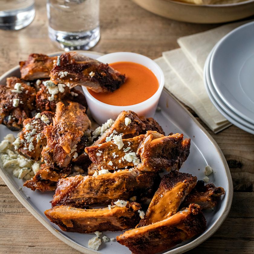 Fried baby back outlet ribs