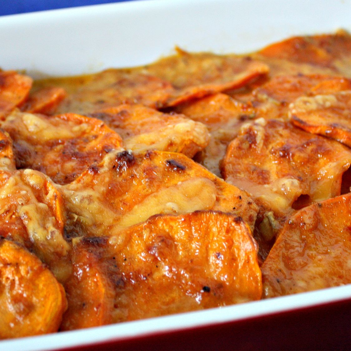 Sweet Potato & Smoked Gouda Gratin Stubb's BBQ