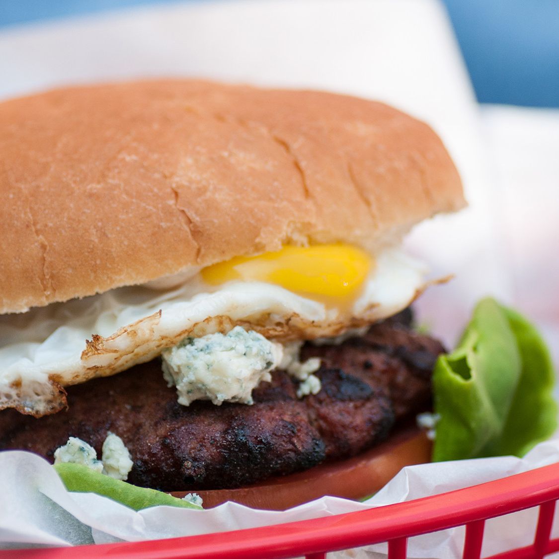 Stubb’s Fried Egg Burger with Spicy Mayo Stubb's BBQ