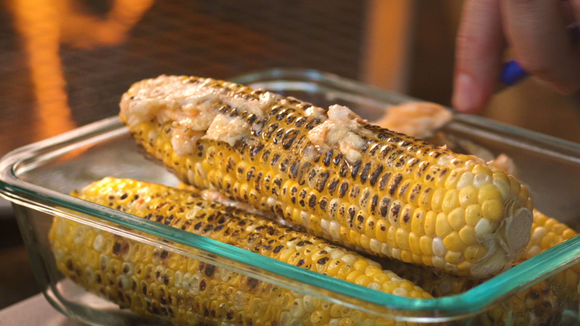Grilled Corn with Spicy Honey Butter-image
