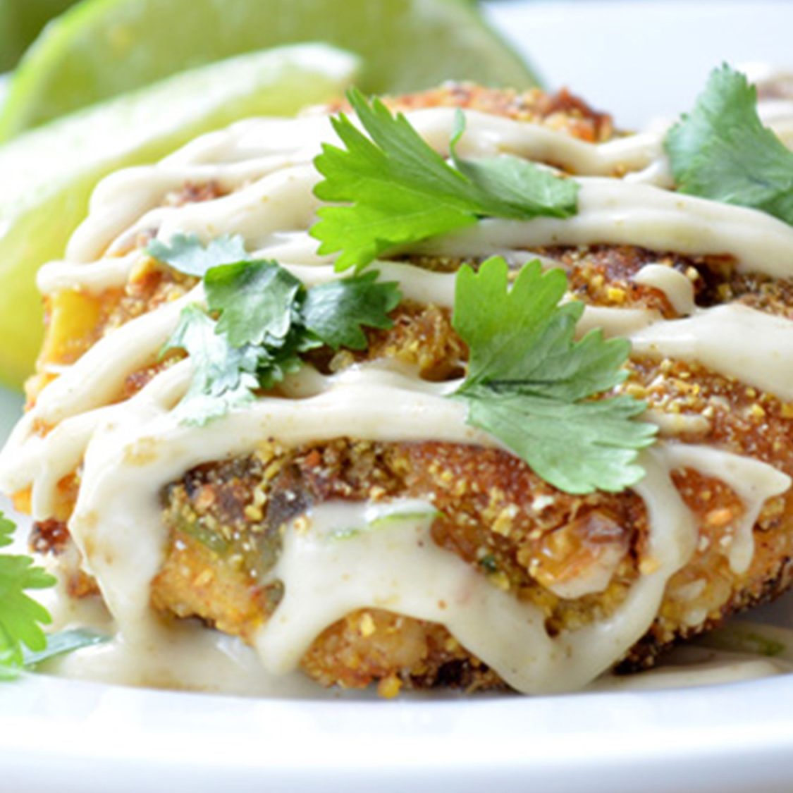 Southwestern Crab Cakes with Green Chile Aioli Stubb�s BBQ