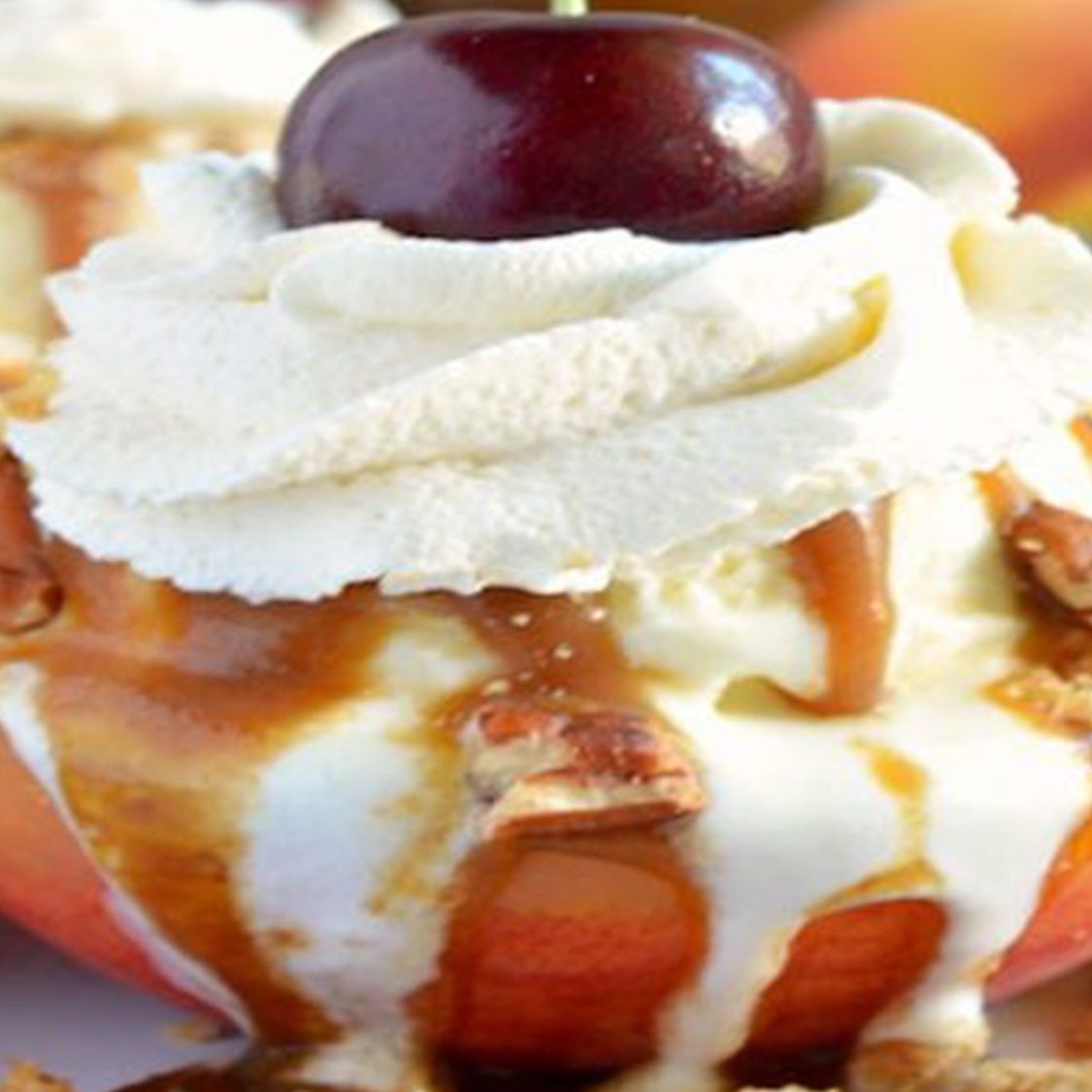 Grilled Peach Sundaes With Sticky Sweet Caramel Sauce Stubb S Bbq
