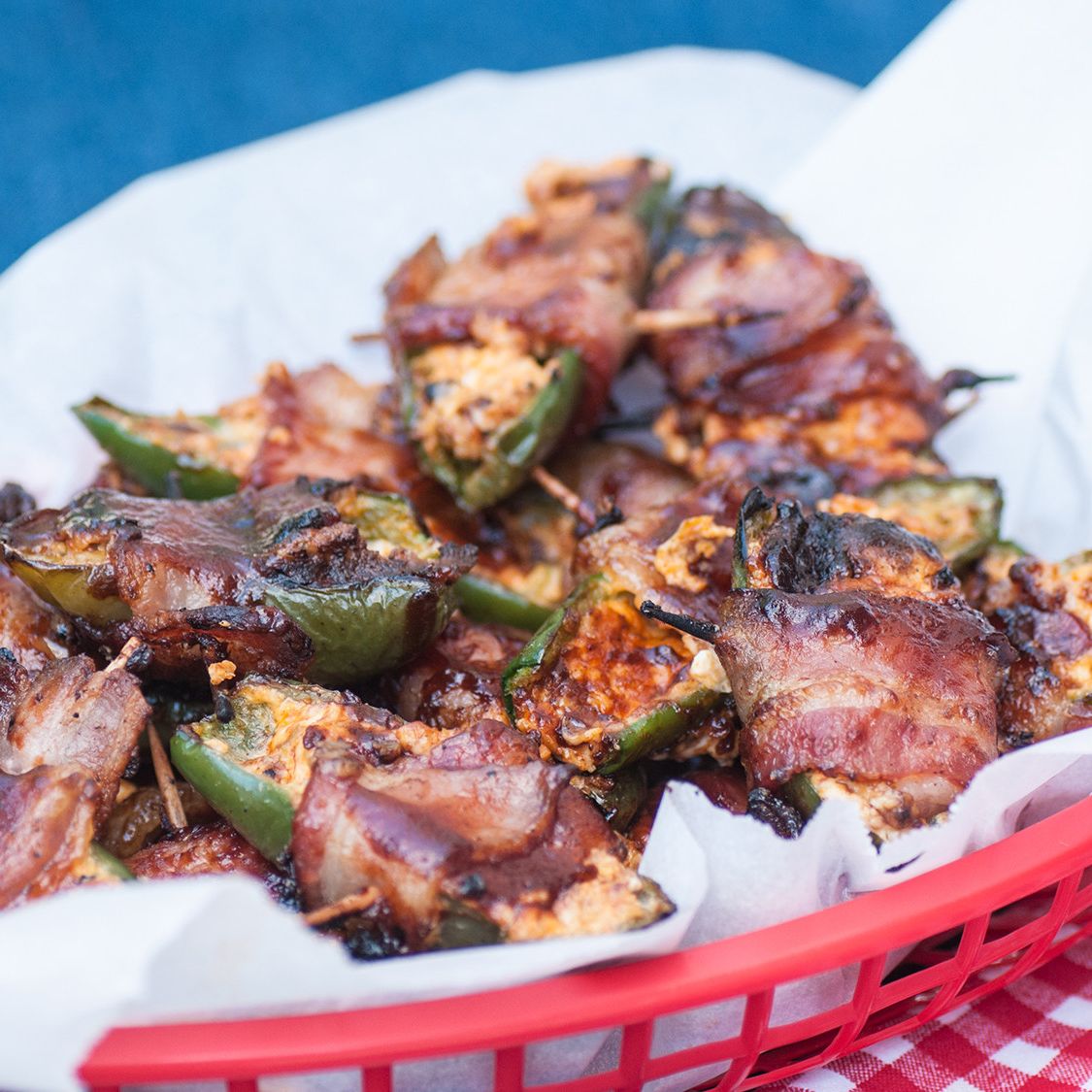 Smokey Stuffed Jalapenos with Bacon Stubb's BBQ