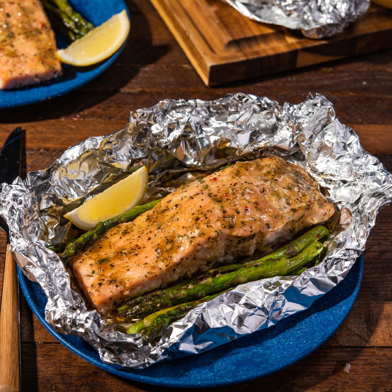 Grilled Salmon & Asparagus Foil Packets Grill Mates