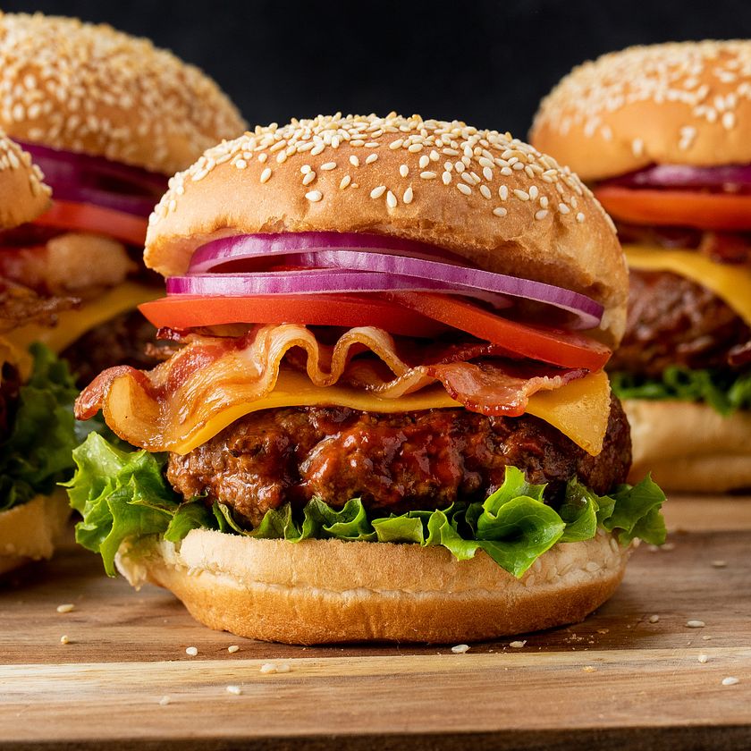 Juicy Beef and Bacon Burgers Recipe