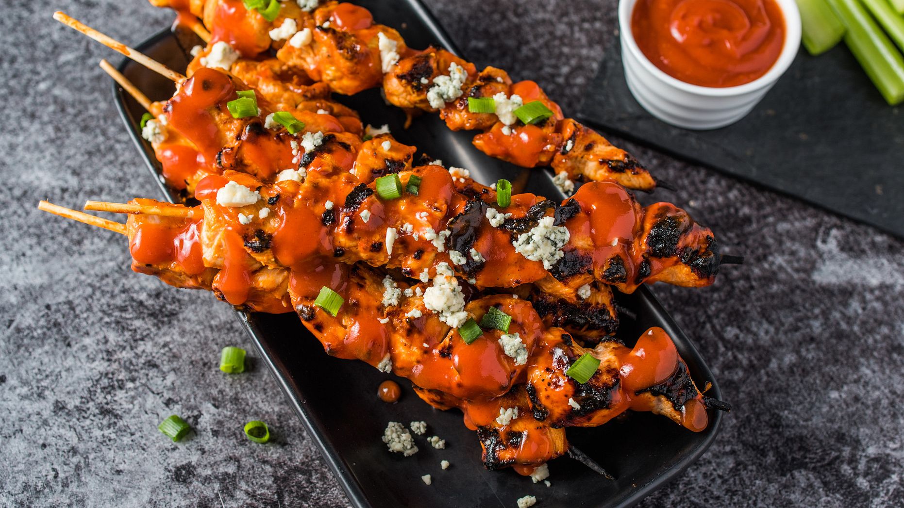 Buffalo Chicken Skewers
