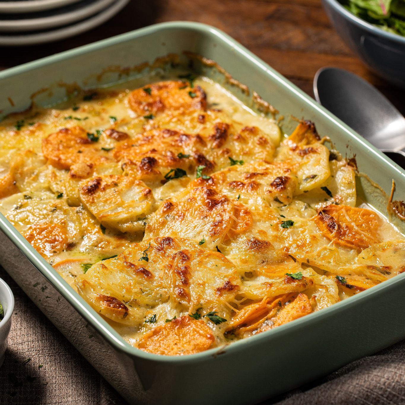 Potato Gratin with Garlic & Parsley Gourmet Garden