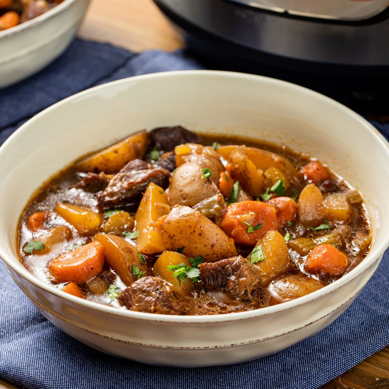 Beef Stew In Crock Pot With Mccormick Beef Poster
