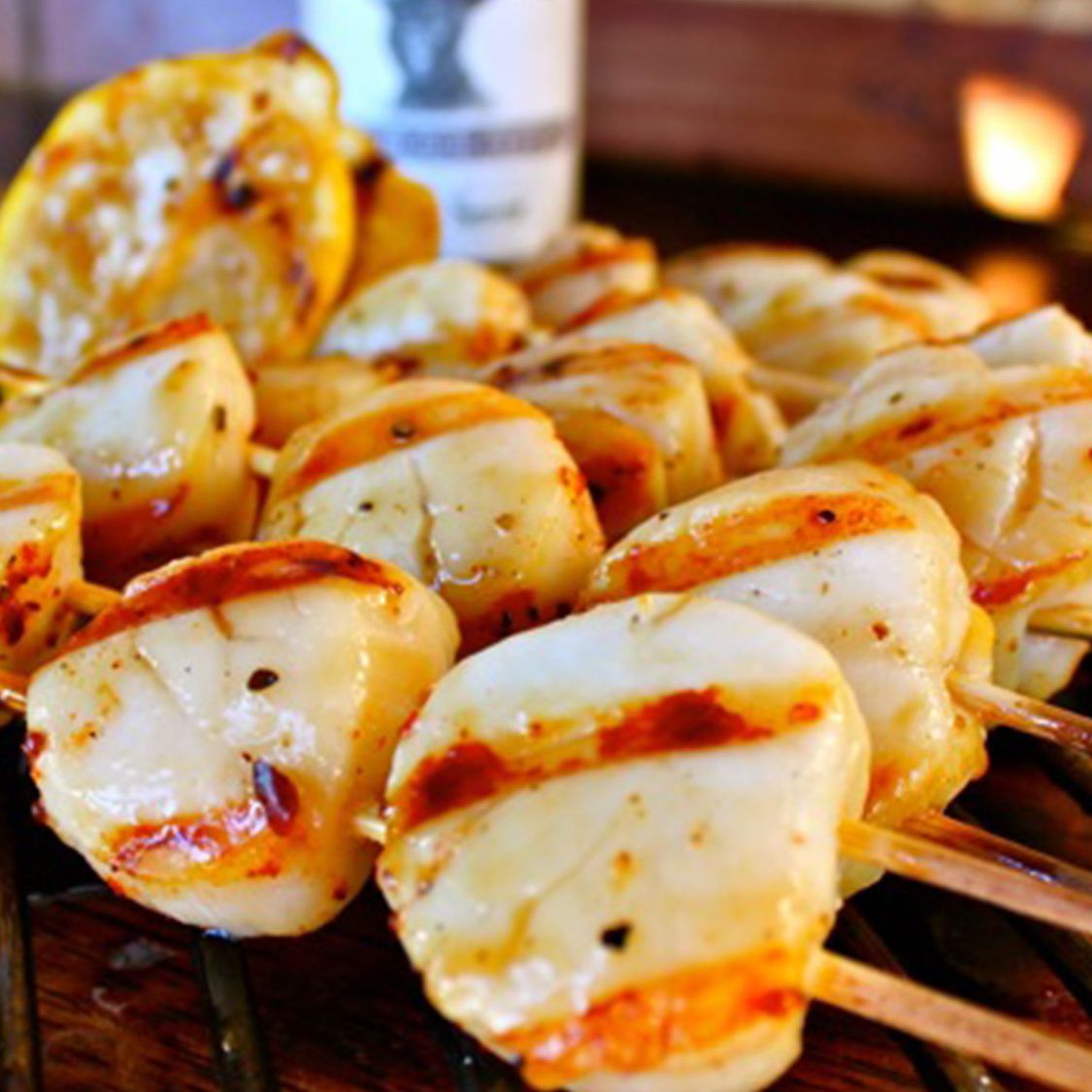 Grilled Scallop Skewers Stubb's BBQ