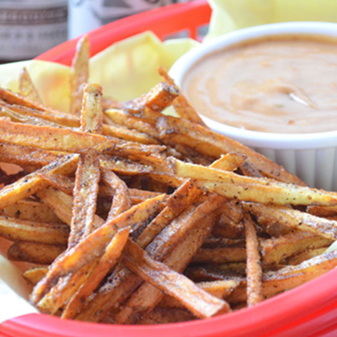 Seasoned Shoestring Fries with Creamy Mesquite Fry Sauce Stubb's BBQ