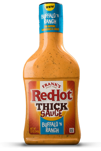 Buffalo 'N Ranch Thick Sauce, Frank’s RedHot, 12 oz Buffalo 'N Ranch Thick Sauce, Frank’s RedHot, 12 oz
