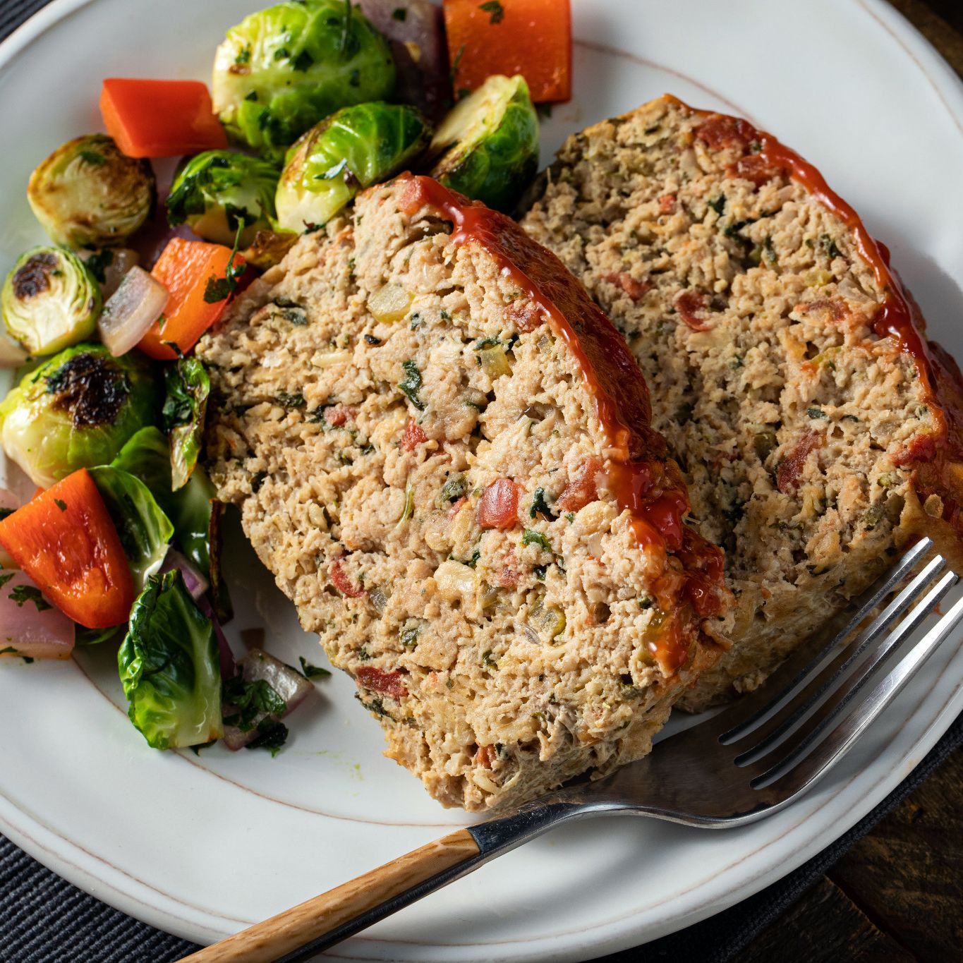 Turkey Meatloaf with Garlic; Parsley & Basil Gourmet Garden