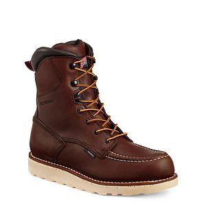 red wing wedge sole work boots