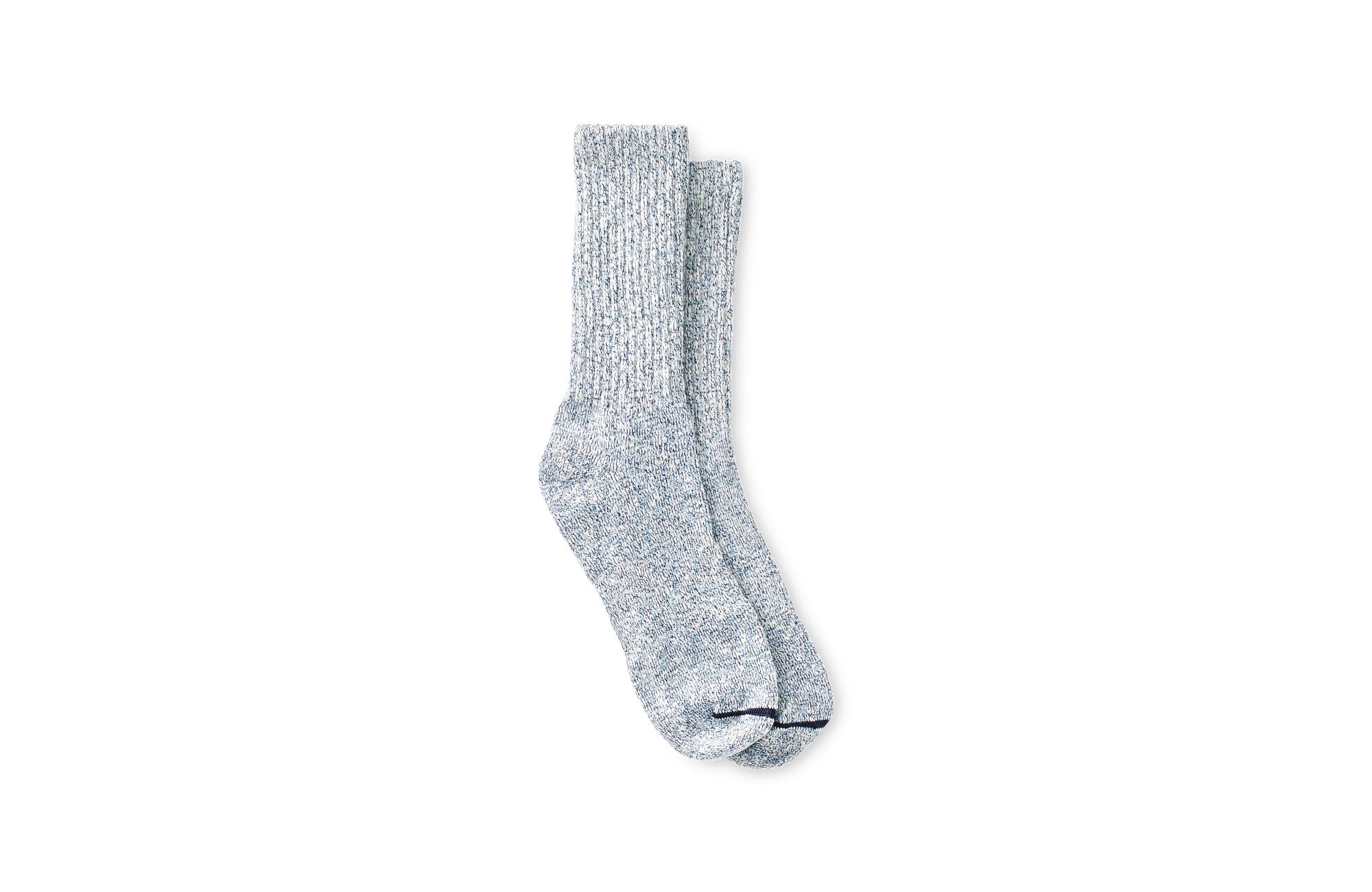 Cotton Blend Ragg Crew image number 1 Carolina Blue/Navy/White Unisex Cotton Blend Ragg Crew Socks in Carolina Blue/Navy/White Cotton Blend