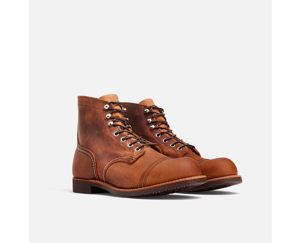 Men's Iron Ranger 6Inch Boot in Brown Leather 8085 Red Wing Heritage