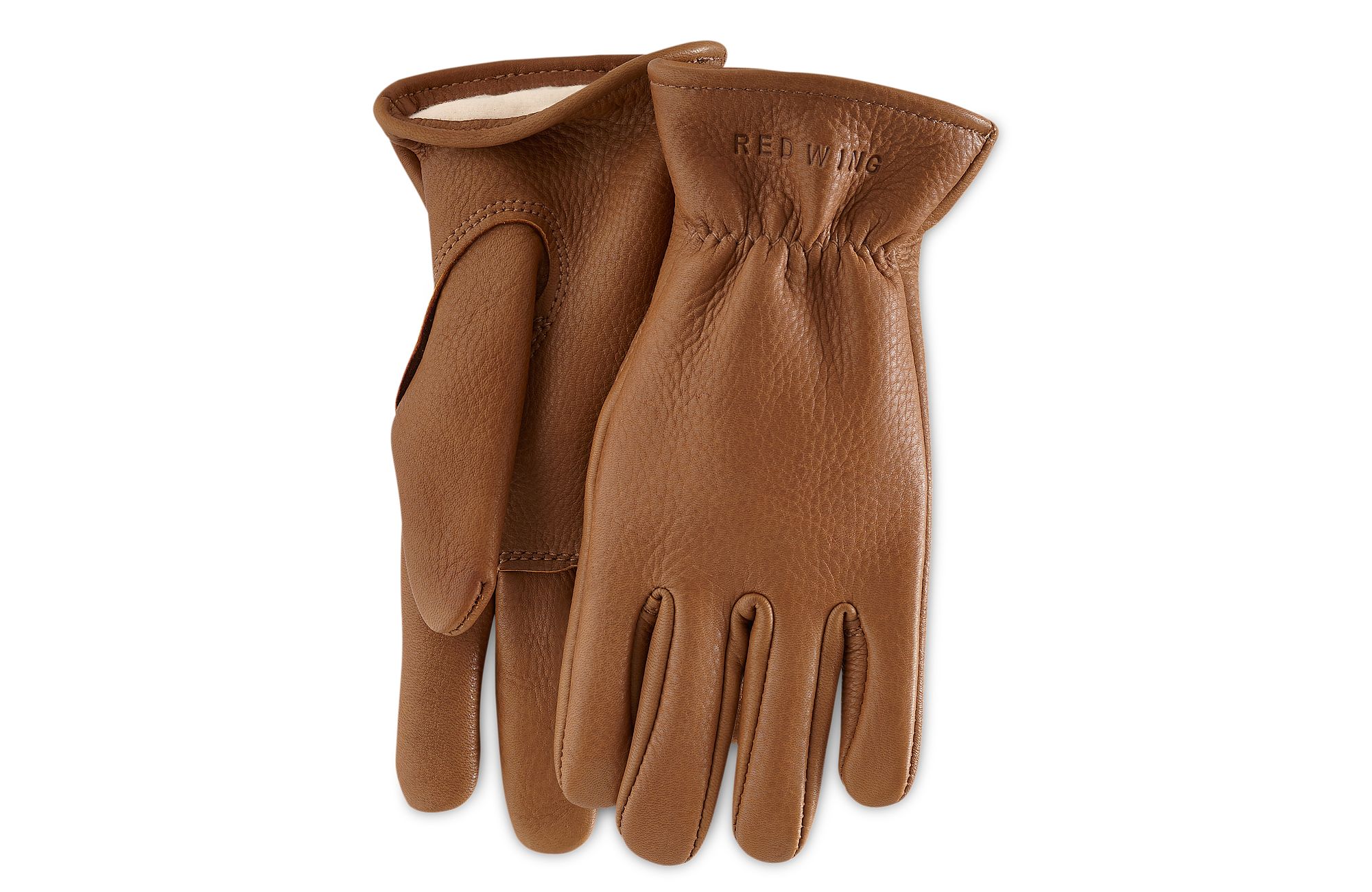 Lined Buckskin Leather Glove image number 0