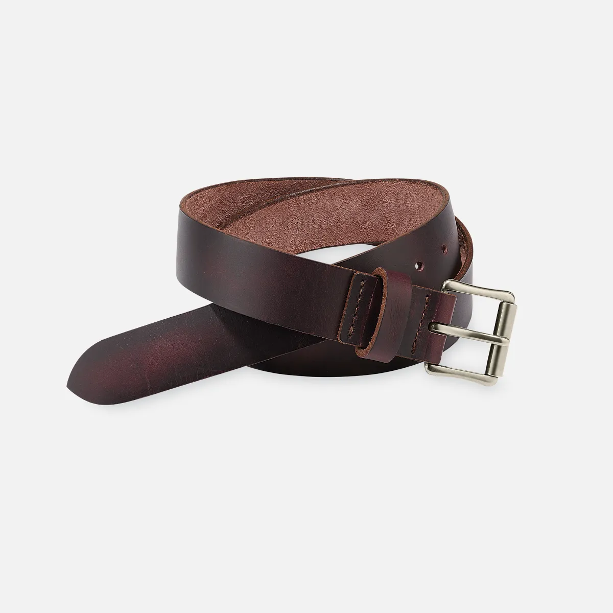 Men's Belt in Black Cherry Excalibur Leather 97695 | Red Wing Heritage Men's Belt in Black Cherry Excalibur Leather 97695 | Red Wing Heritage