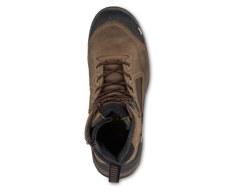 Men's Kasota 6-inch Waterproof Leather Side-Zip Safety Toe Work Boot ...