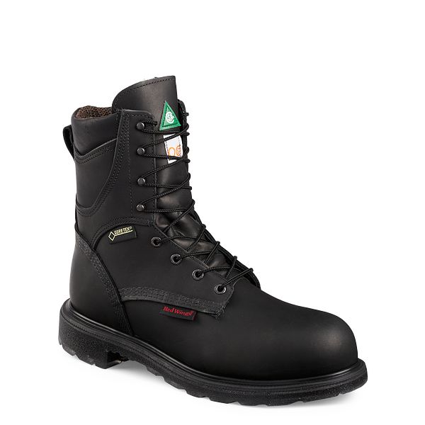 red wing boots steel toe black