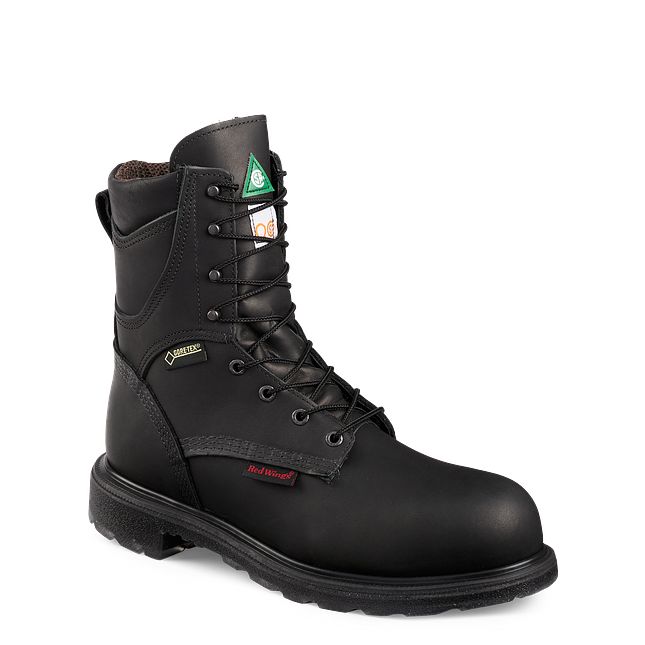 Insulated red store wing boots