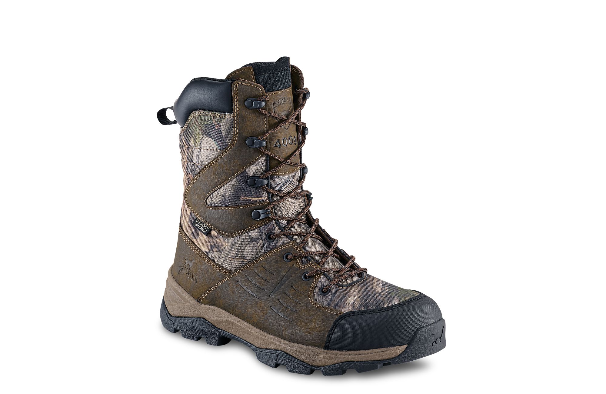 Terrain image number 1 Mossy Oak® Country DNA® Men's 10-inch Waterproof Leather Insulated Mossy Oak® Camo Boot