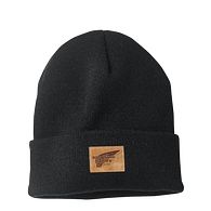 Leather Logo Knit Beanie Hatimage number 0