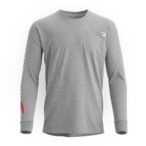 Long Sleeve Pocket T-Shirt with Sleeve Print