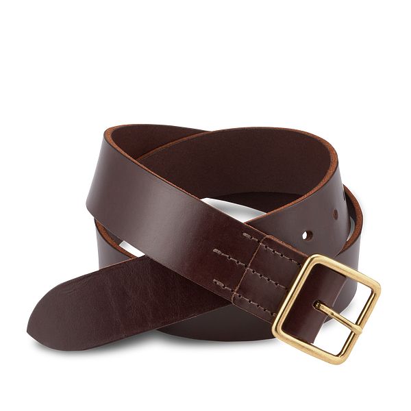 mens dark brown leather belt