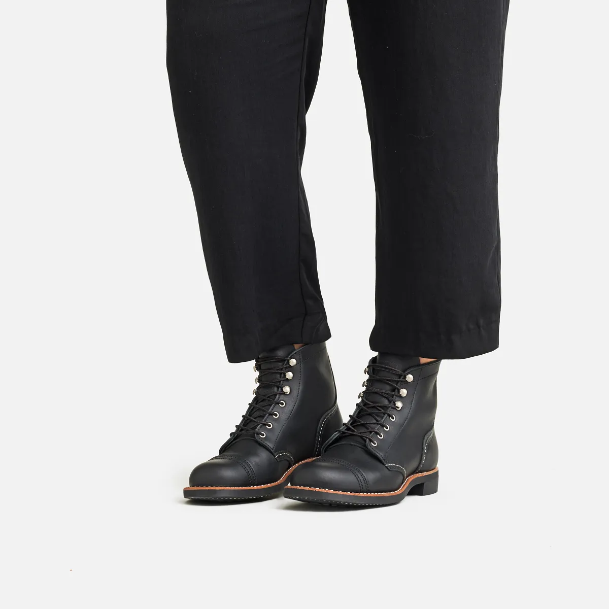 Women's Iron Ranger Short Boot in Black Leather 3366 | Red Wing Heritage