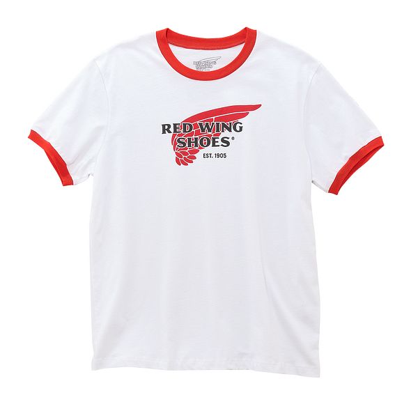 Ringer T-Shirt Red Wing Logo Unisex 