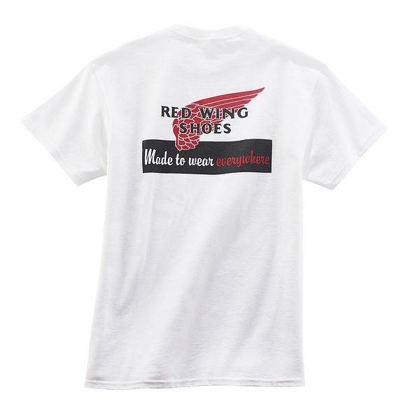 red wing shoes logo t shirt