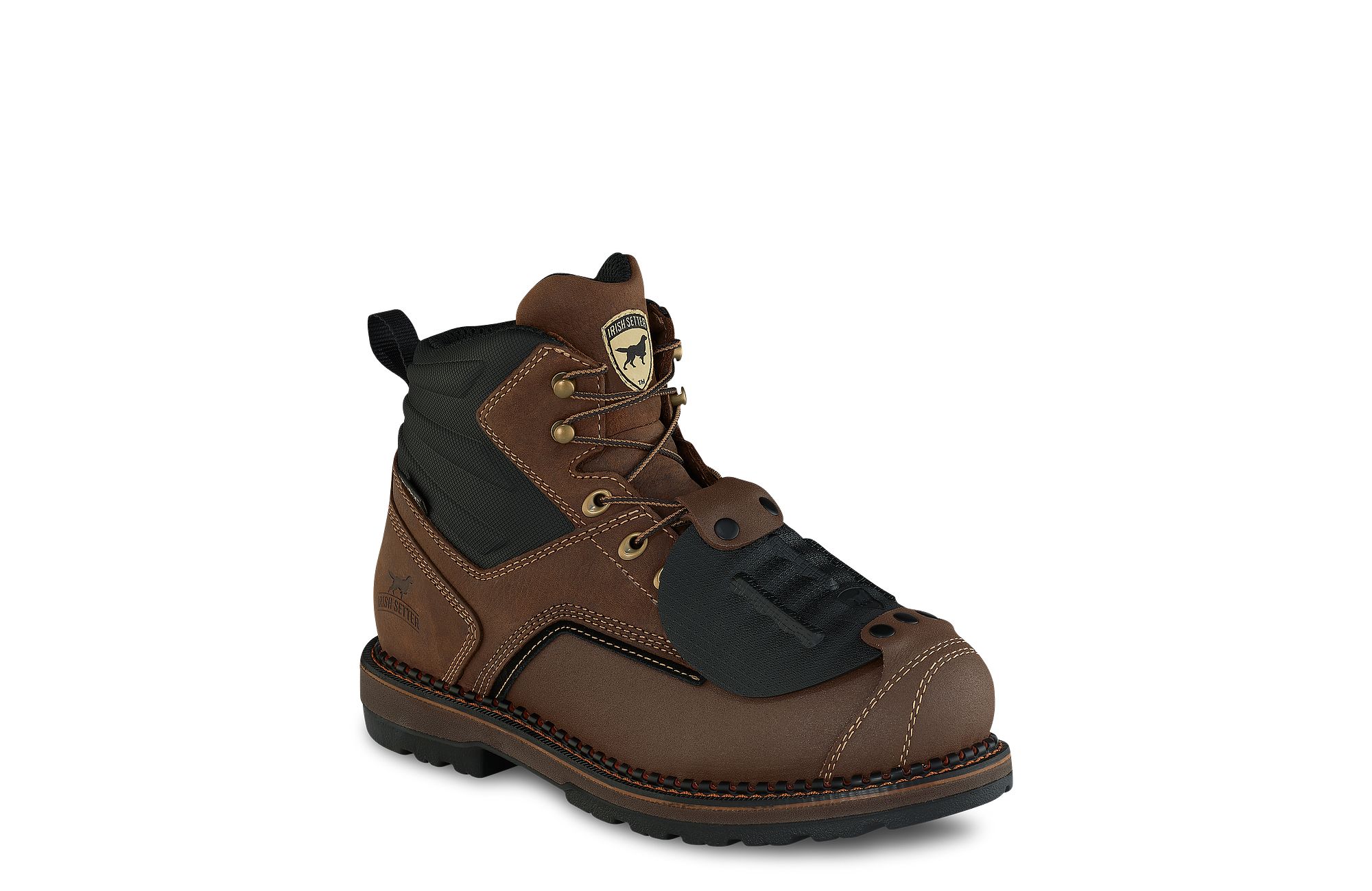 Ramsey 2.0 image number 1 Brown Men's 6-inch Waterproof Leather Safety Toe Metatarsal Guard Boot