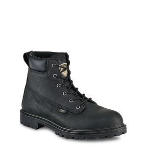 Men's Phoenix Wool-Lined Waterproof Leather Boots  Waterproof leather  boots, Pull on work boots, Mens slip on boots