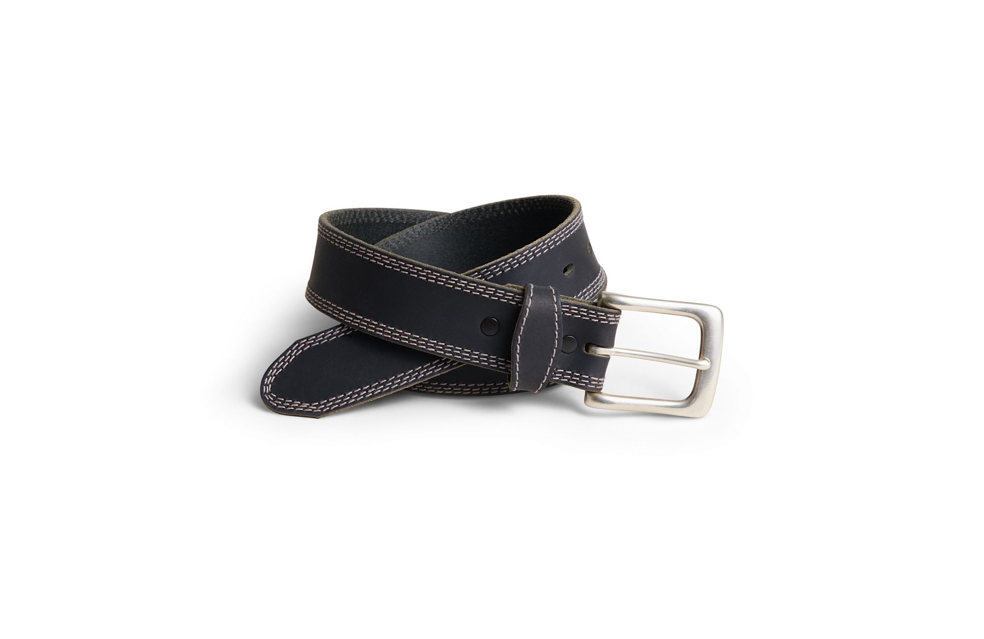 Red Wing Triple Stitch Leather Belt image number 1 Black Red Wing Triple Stitch Leather Belt in Black