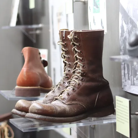Red Wing Museum Shoe Display