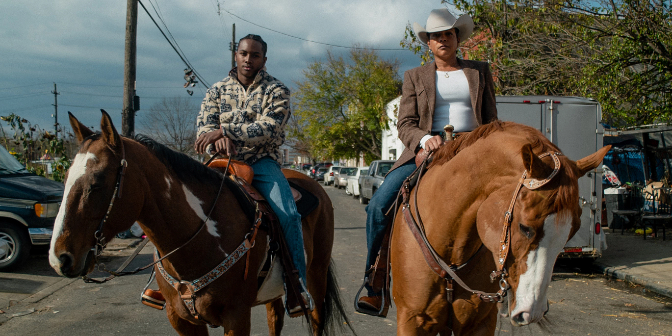 Stephon Jr. and Erin on horses
