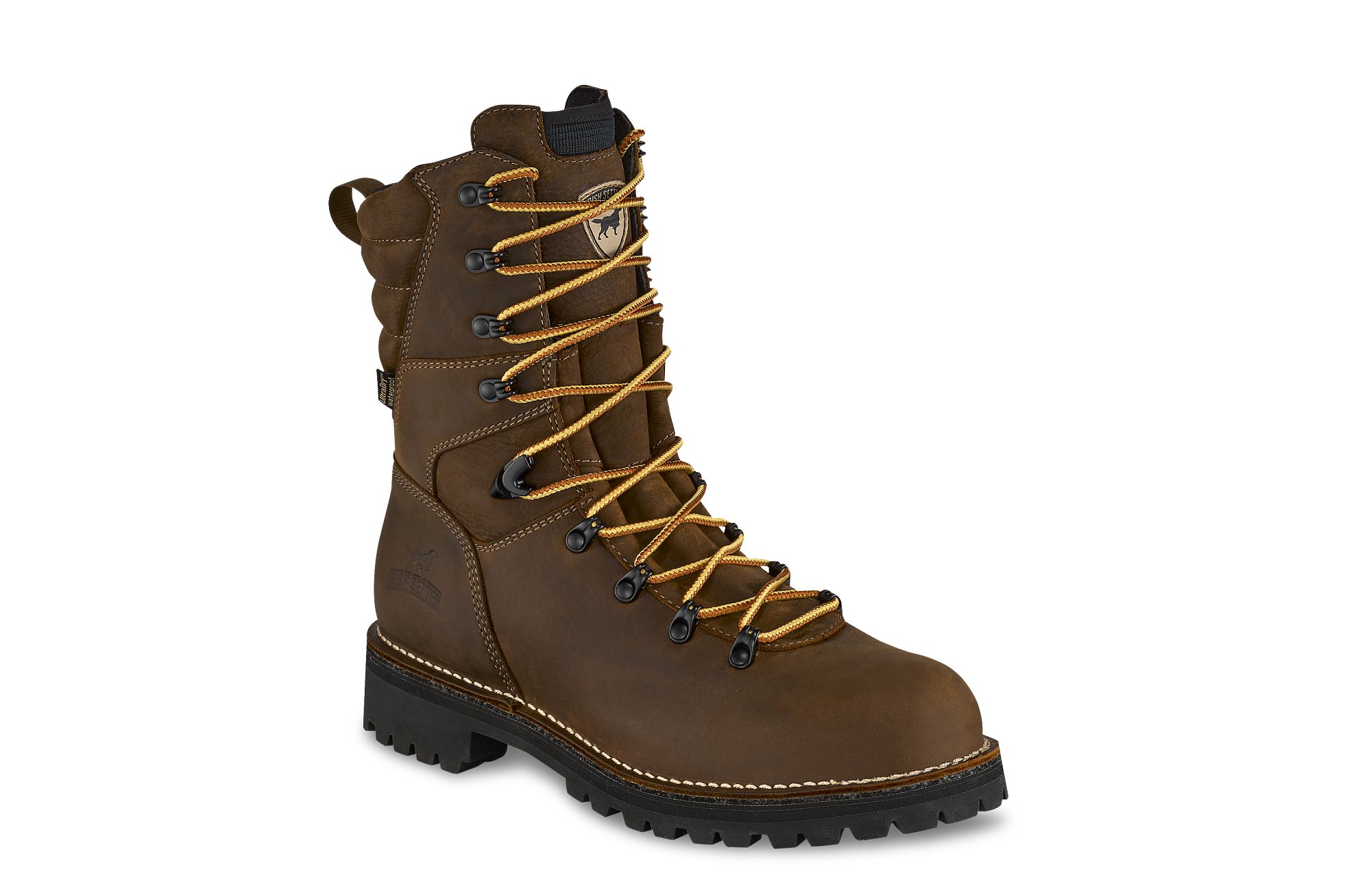 Shorewood image number 1 Brown Men's 9-inch Waterproof Leather Safety Toe Boot