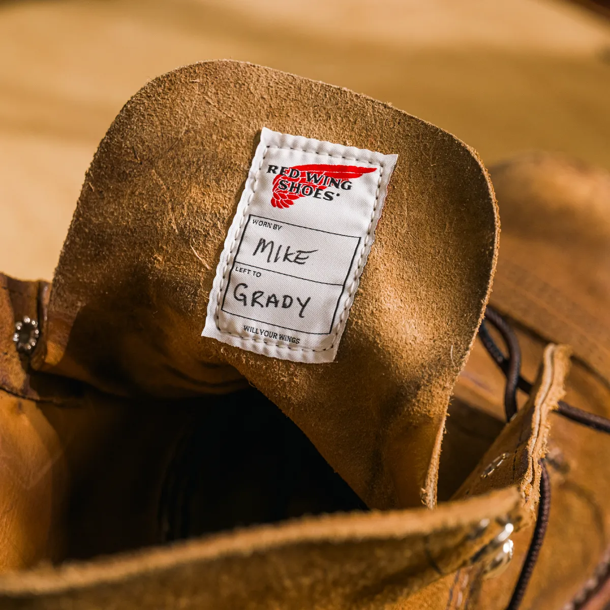Will Your Wings Boot Tag - view 2