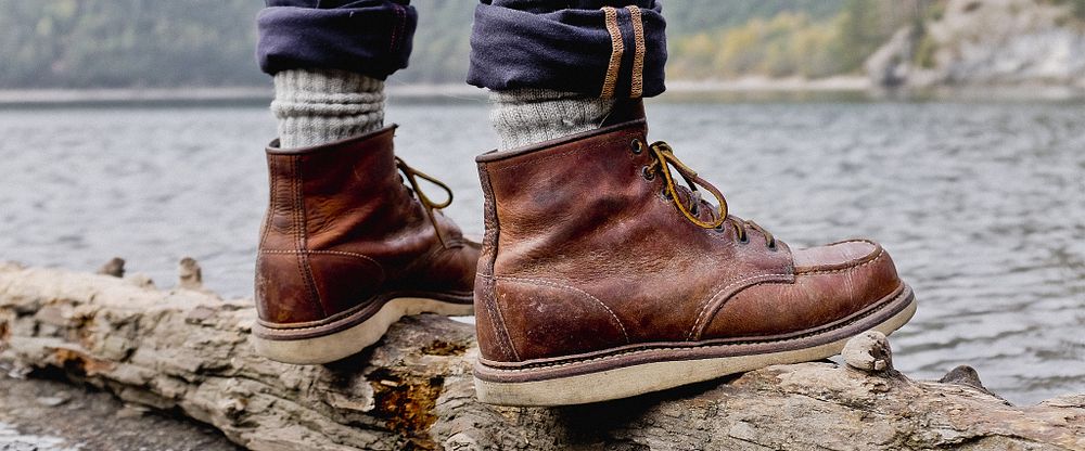 red wing moc toe copper