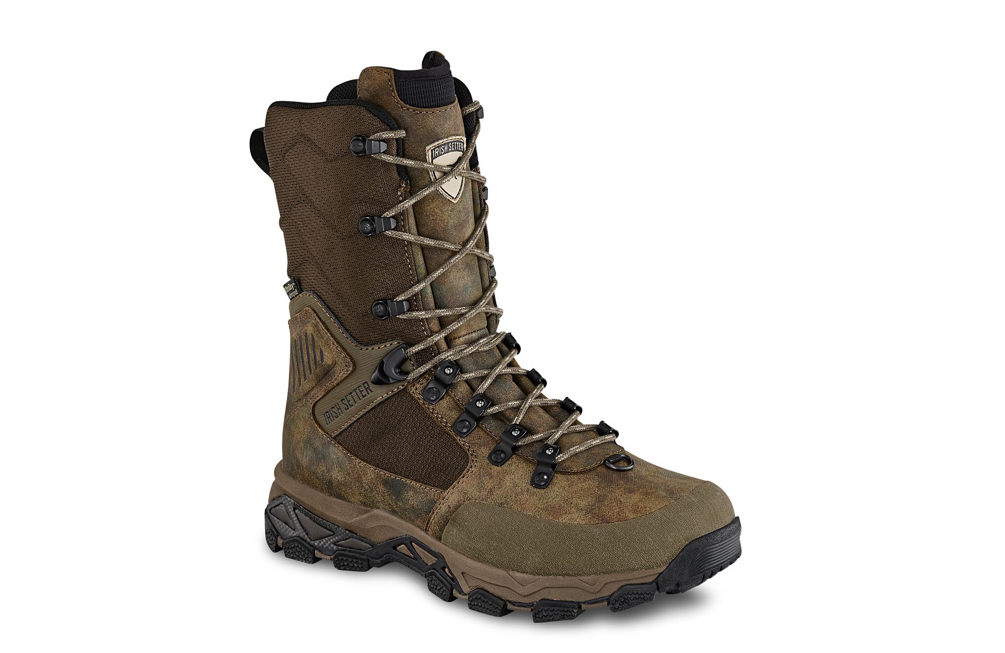 Pinnacle image number 1 Earth Women's 10-inch Waterproof Leather Insulated Field Camo Boot