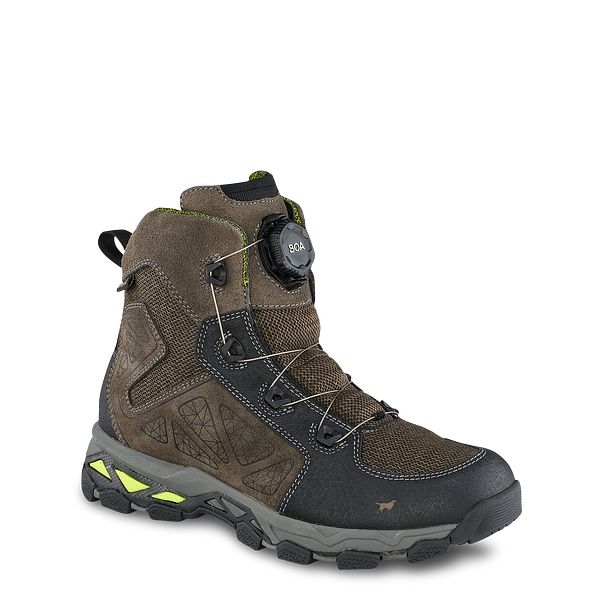 boa lace steel toe boots