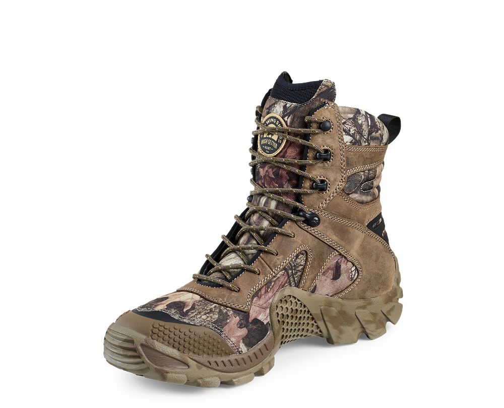 irish setter vaprtrek camo leather waterproof hunting boots