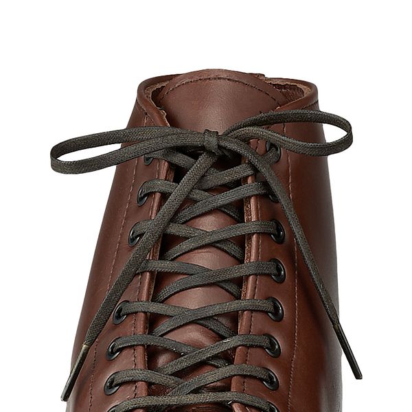 flat waxed boot laces red wing
