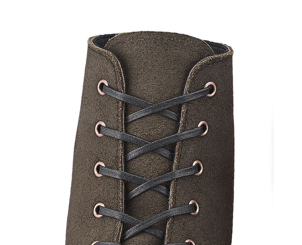 flat waxed boot laces red wing