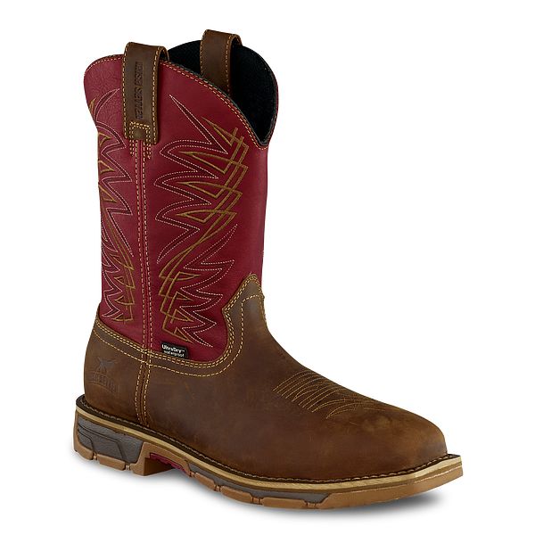 marshall rugged leather ankle boots