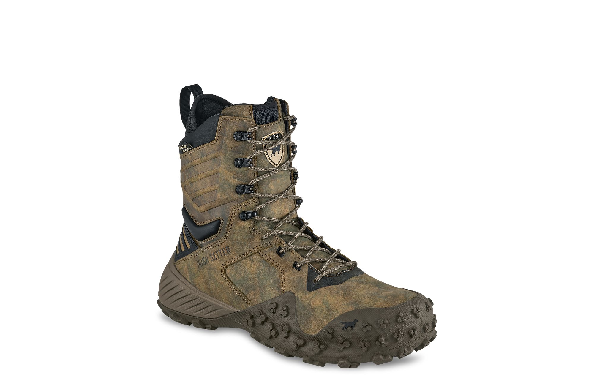 VaprTrek™ image number 1 Earth Camo Men's 8-inch Waterproof Leather Camo Boot